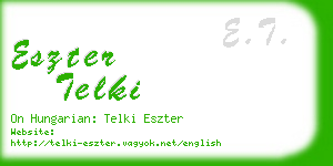 eszter telki business card